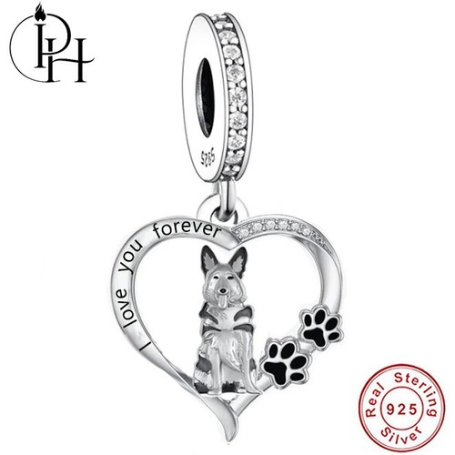 German shepherd dog charm - shepherd,