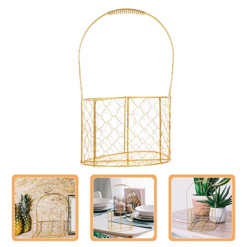 Gift empty metal basket - empty,