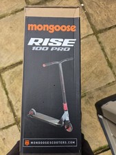 Mongoose Rise 100 Pro Youth and Adult Freestyle Stunt Scooter, High Impact PU