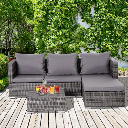 3pc rattan garden furniture - rattan,