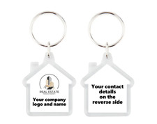 Custom Printed House Key Ring