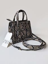 ZARA Brown Faux Snakeskin