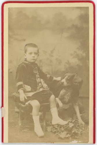 Cdv circa 1880 boy and - circa,