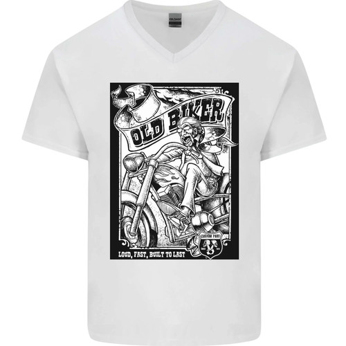 Old biker loud fast built - biker,