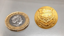 Vintage Gilt Metal Button -