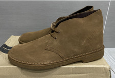 MENS NEW CLARKS ORIGINALS COLA SUEDE LEATHER DESERT BOOTS, UK 9G