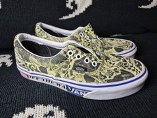 Vans Era Sharp Graphic Green/Black/White Size Uk 3.5 Fabric Casual Skate Shoe