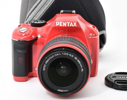 Near mint pentax - k-x, red