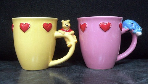 Pair large disney mugs - of,