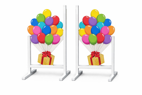 Aluminium balloon wings - aluminium,