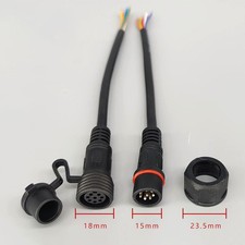 2 to 8 Pin Plug + Socket IP68