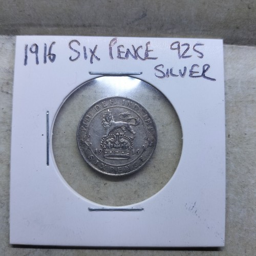 1916 sixpence king george v - 1916,