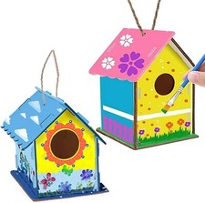 TRIXES Wooden Bird House Craft