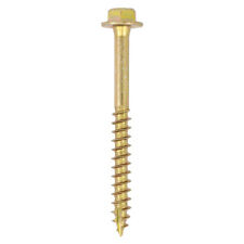 SOLO COACH SCREW HEX FLANGE HEAD YELLOW ZINC SLEEPER SCREWS TURBO COACH - TIMCO