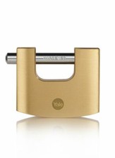 Yale brass shutter padlock - yale,