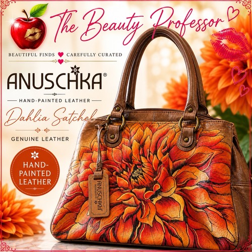 Anuschka dahlia satchel - dahlia,