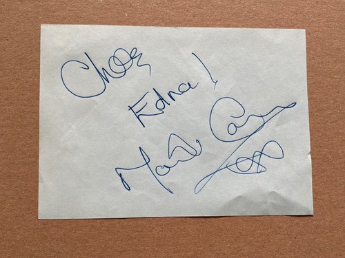 Marti caine hand signed - -,