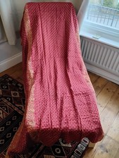 Vintage Indian Kantha Quilt Cotton Bedspread Throw