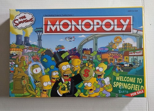 The simpsons monopoly board - the,
