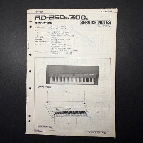 Vintage roland 250s - roland, rd-250s/300s