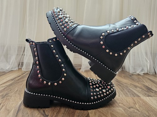 Black studded spiked - studded,