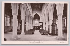 RPPC Thaxted Church Interior