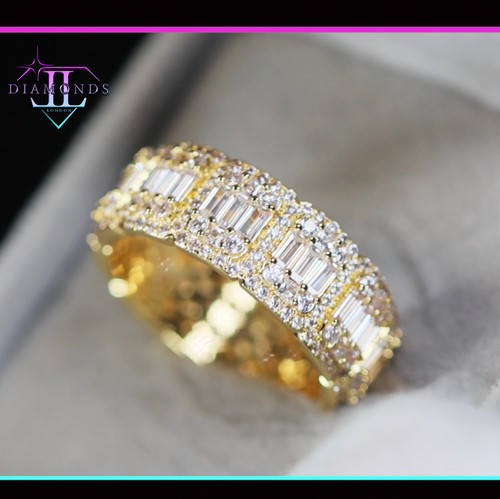 Mens gold eternity ring - gold,