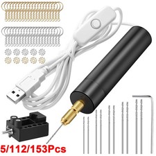 DIY Mini Electric Tools USB Hand Drill Bits Set For Resin Plastic Wood Jewelry