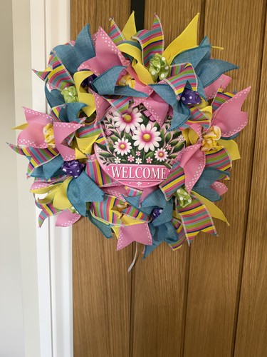 Handmade ribbon wreath - handmade,