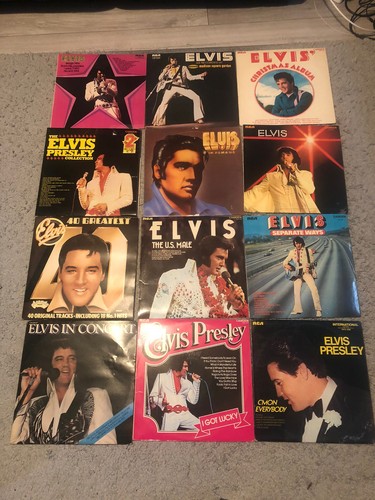 Elvis presley vinyl bundle - presley, 12