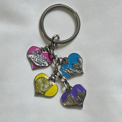 Las vegas keychain - keychain, hearts