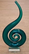 Vintage Glass Turquoise Teal