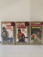 Rambo The Trilogy VHS 3-Tape