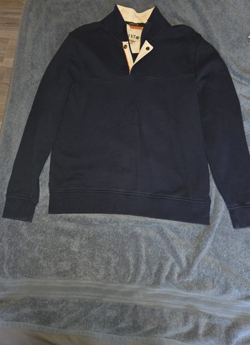 Orvis mens navy quarter zip - navy,