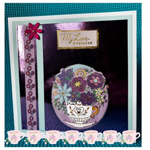 Handmade decoupage greeting - handmade,