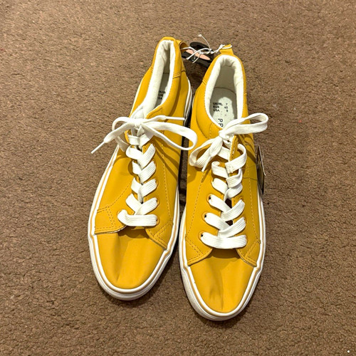 Primark yellow white solid low - primark,