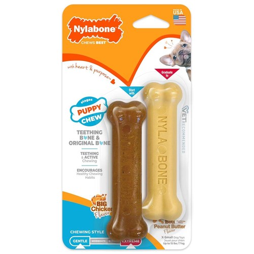 Nylabone puppy starter kit - nylabone,