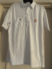 Marylebone Cricket Club Lyle & Scott White Short Sleeve Shirt Size Large MCC