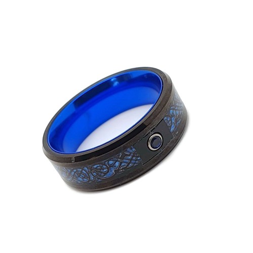 Celtic ring blue - blue, black