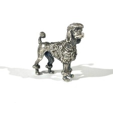 antique solid silver Poodle