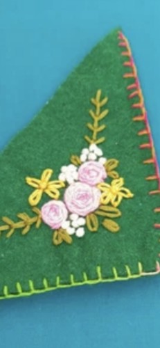 Book mark hand made embroidery - mark,