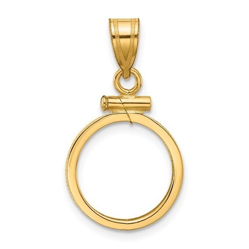 Real 14k gold screw - real, top