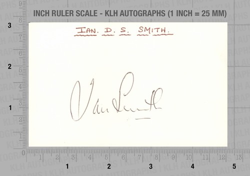 Ian smith hand signed - smith,