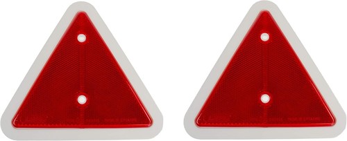 Triangular red reflectors - triangular,