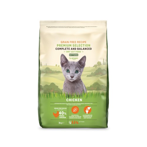 Kitten dry cat food grain - cat,