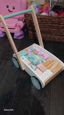 Unisex Baby Wooden Walker