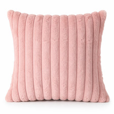 Ribbed Plush Cushion Covers