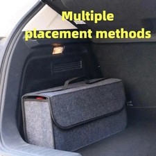 Grey Car Boot Organiser Felt
