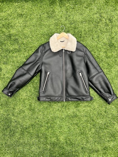 Zara men black leather - black,