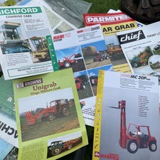 agricultural impliments job lot x6 manitou,chief,Parmiter, Richford brochures